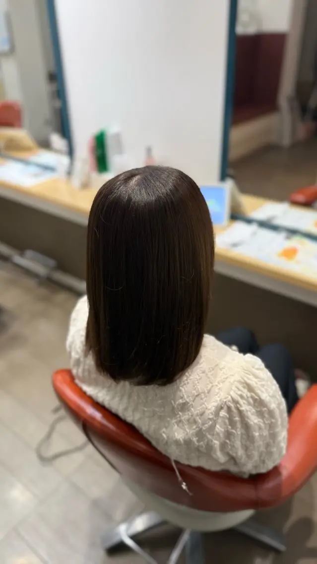ミディアム ヘアカラー 海野 好椛のヘアスタイル
