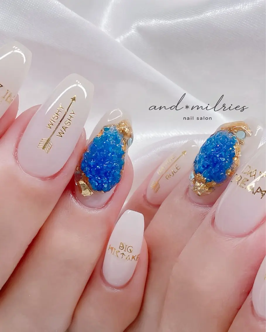 ネイル アートネイル 長さ出し ロングネイル ハンドネイル and* milriesのネイルデザイン