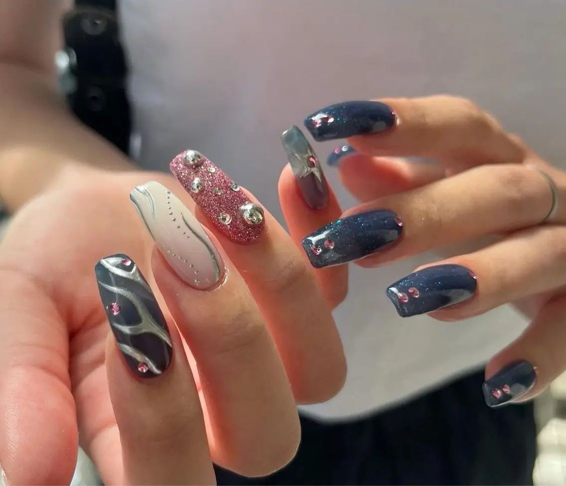 ネイル ハンドネイル ハイトーン/レイヤー nail 百咲💌のヘアスタイル