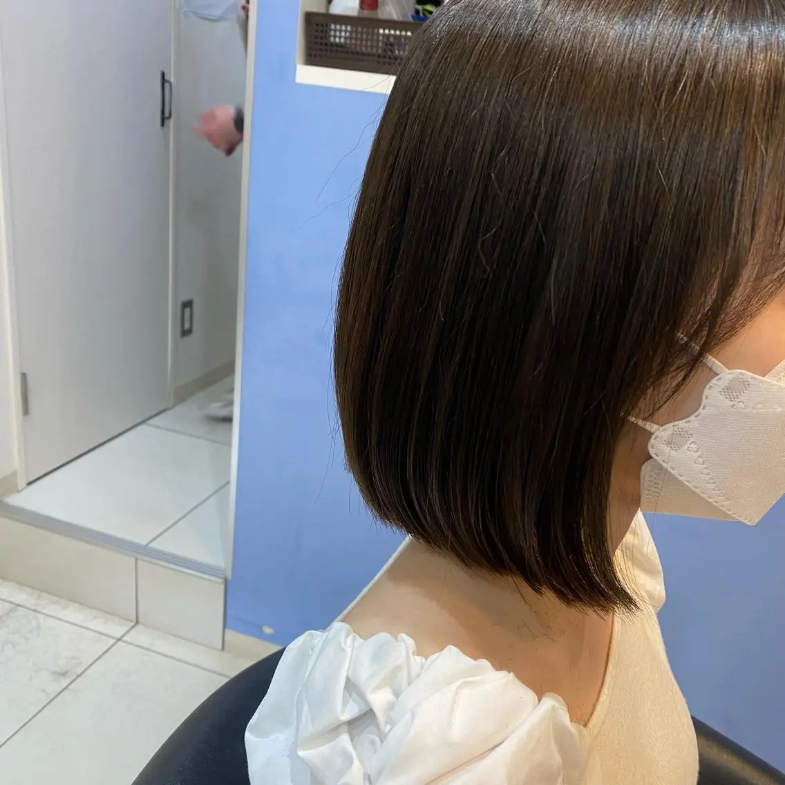 ショート カラー パーマ ヘアアレンジ ボブ kame|レイヤー / 似合わせ顔周りのヘアスタイル