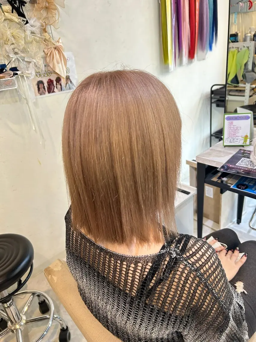 ミディアム ヘアカラー ヒナ🐣 /HINAのヘアスタイル
