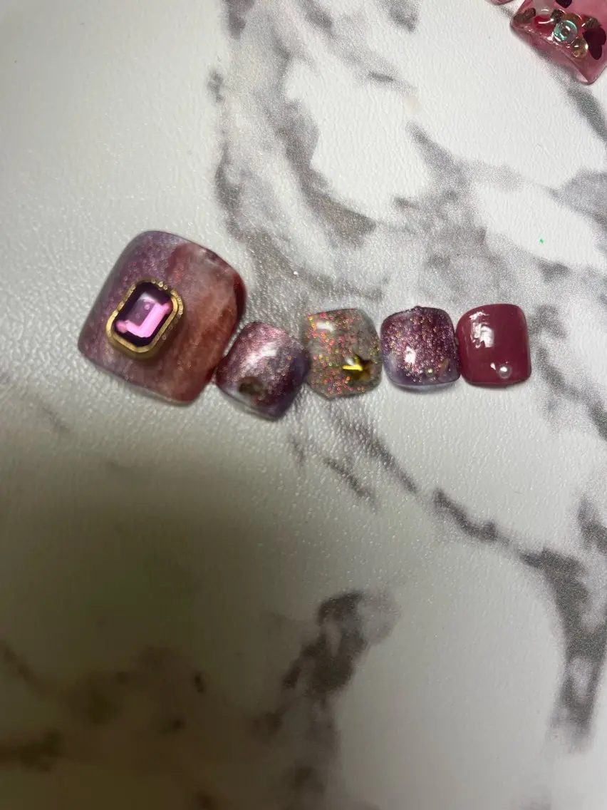 ネイル フットネイル グラデーション マグネットネイル NAIL★M 真紀のネイルデザイン