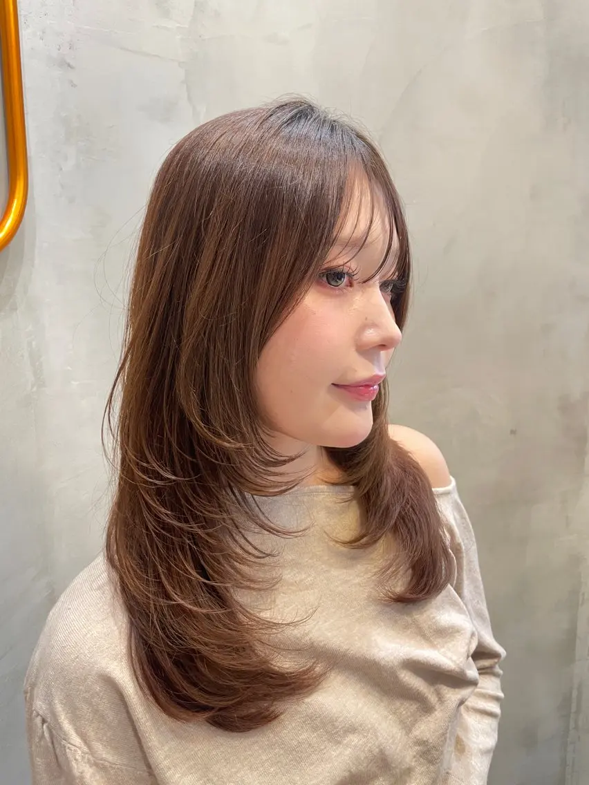 ミディアム 💜🩷カラーモデル 募集/ゆうり🩷💜のヘアスタイル