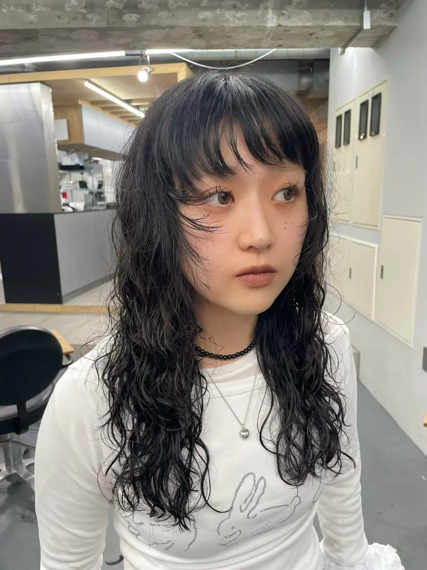 ロング カット 浅井 花音のヘアスタイル