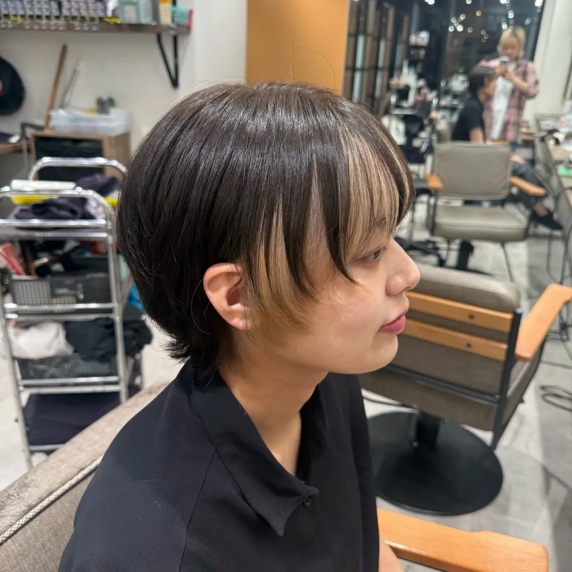 ショート ルナ🫐縮毛矯正 🫐髪質改善のヘアスタイル