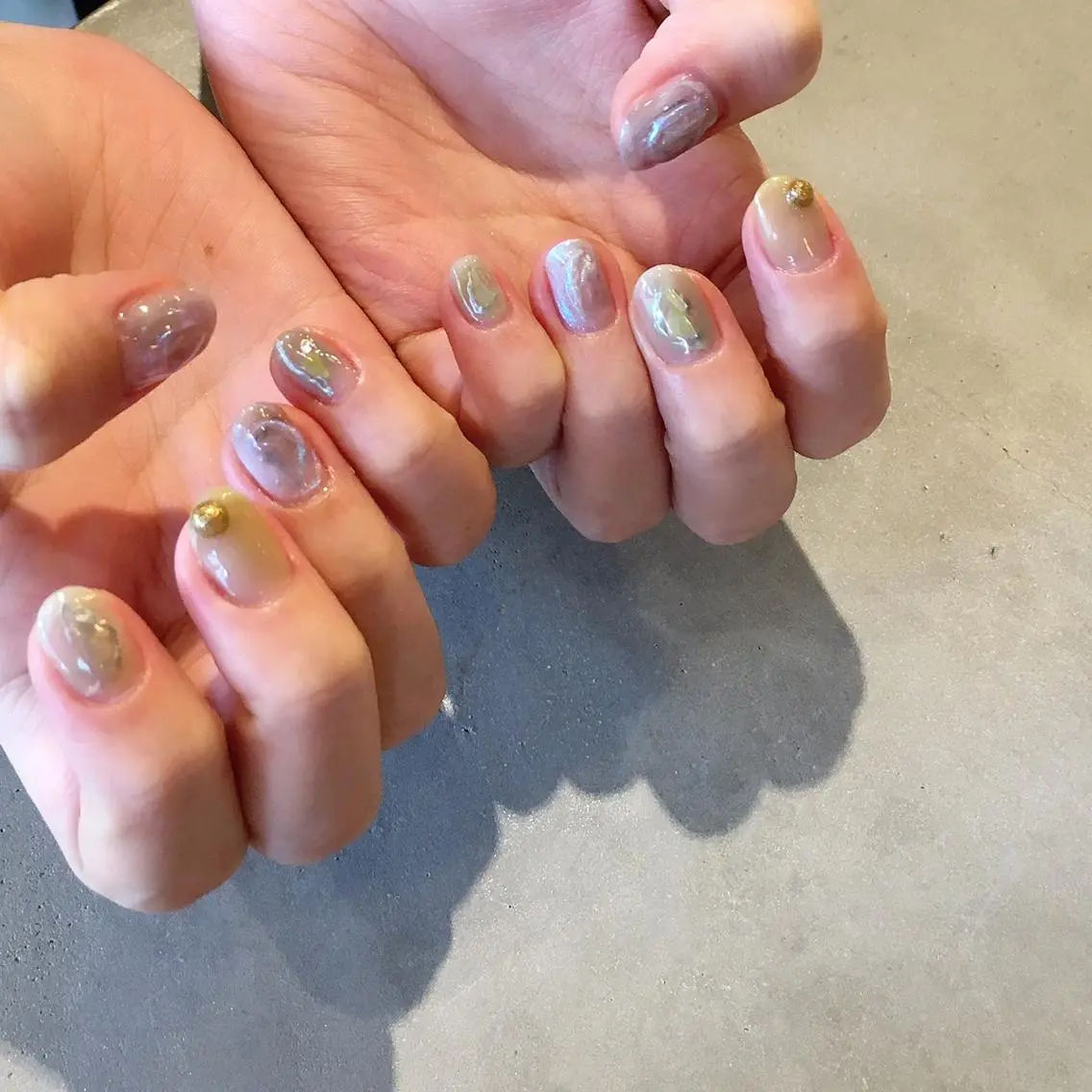 ネイル アートネイル ジェルネイル ニュアンスネイル 春ネイル ハンドネイル nail salon Soeurのネイルデザイン