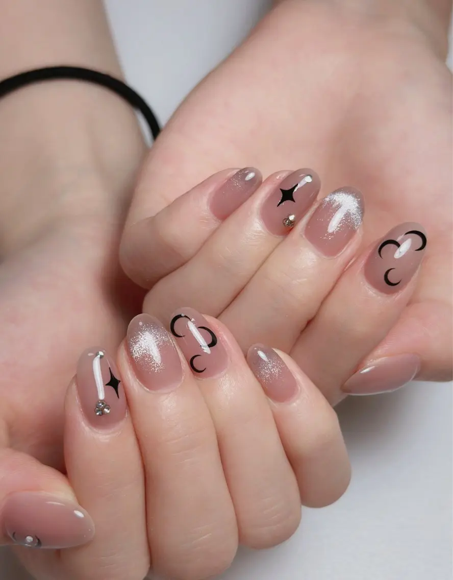 ネイル オーロラネイル 長さ出し フットネイル ラメ(グリッター) ラメグラデーション ハンドネイル 👍thumbs up nail👍のネイルデザイン