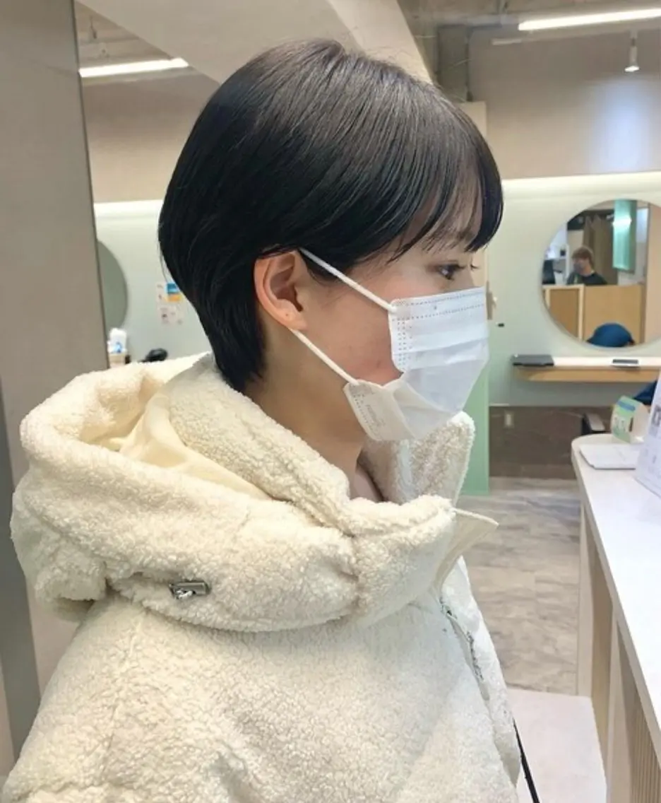 ショート ショートヘア 韓国ヘア🇰🇷 𝑳𝒊𝒏𝒂🤍のヘアスタイル
