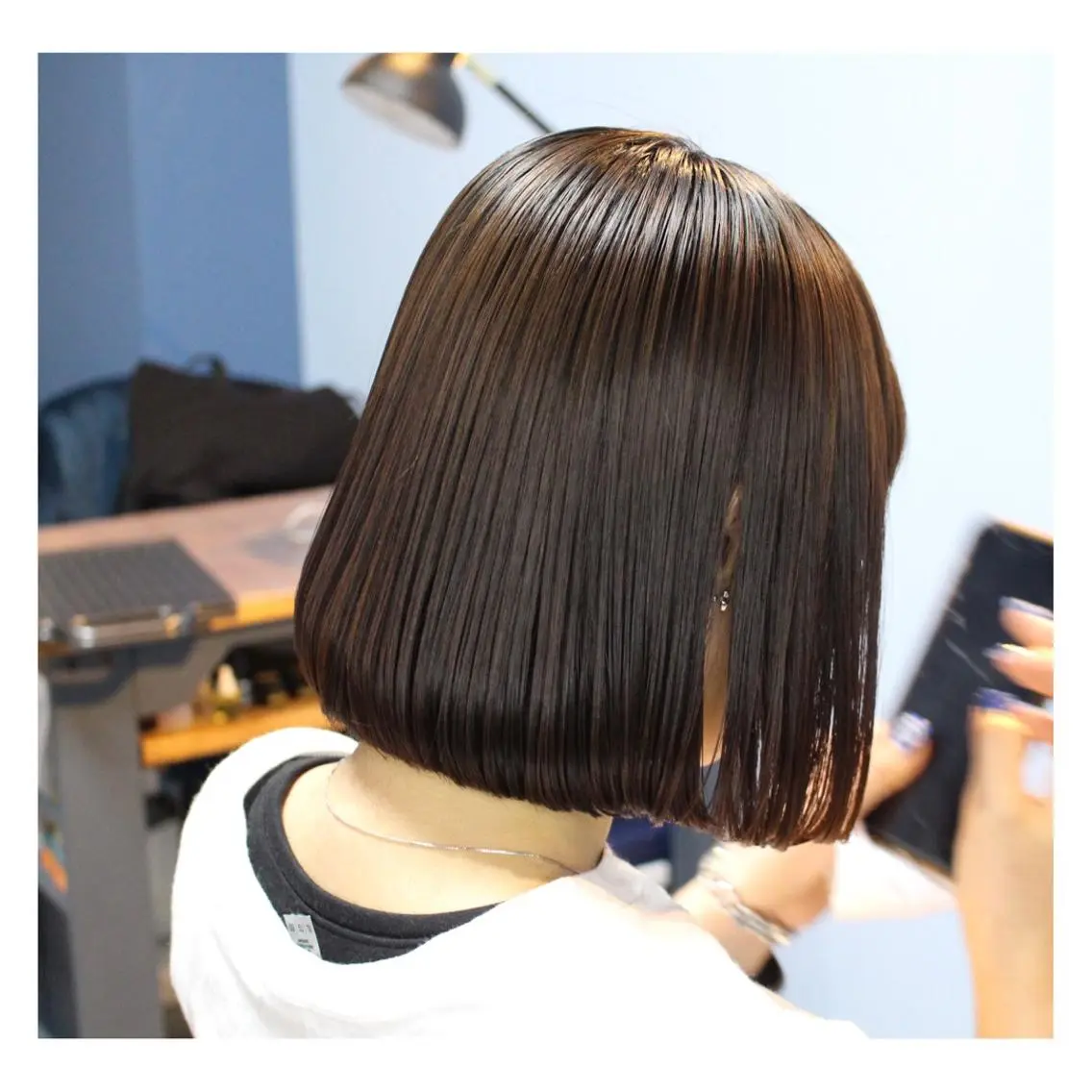ミディアム カット トリートメント 中野 誠子のヘアスタイル