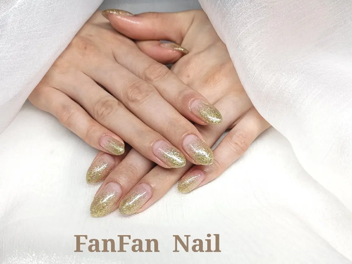 ネイル ラメ(グリッター) ラメグラデーション RUE FANFANNAILのネイルデザイン