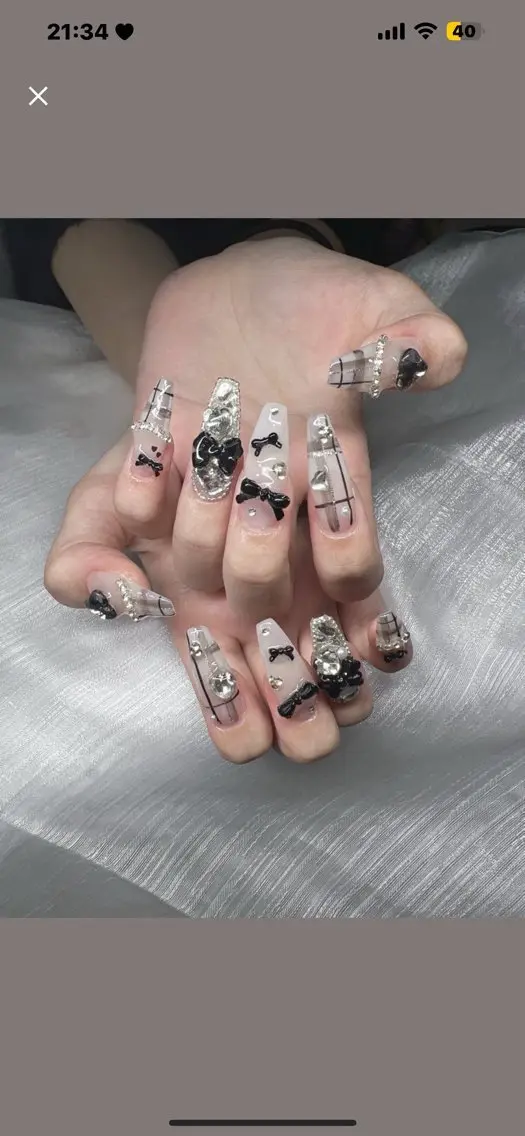 ネイル 長さ出し グラデーション 卒業式 キラキラネイル マグネットネイル ハンドネイル Lee Nailsのネイルデザイン
