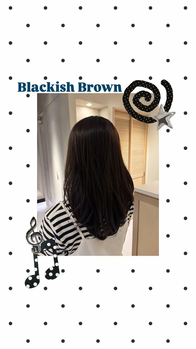 ミディアム カラー ブルーカラー 透明感カラー 大川 七夏のヘアスタイル