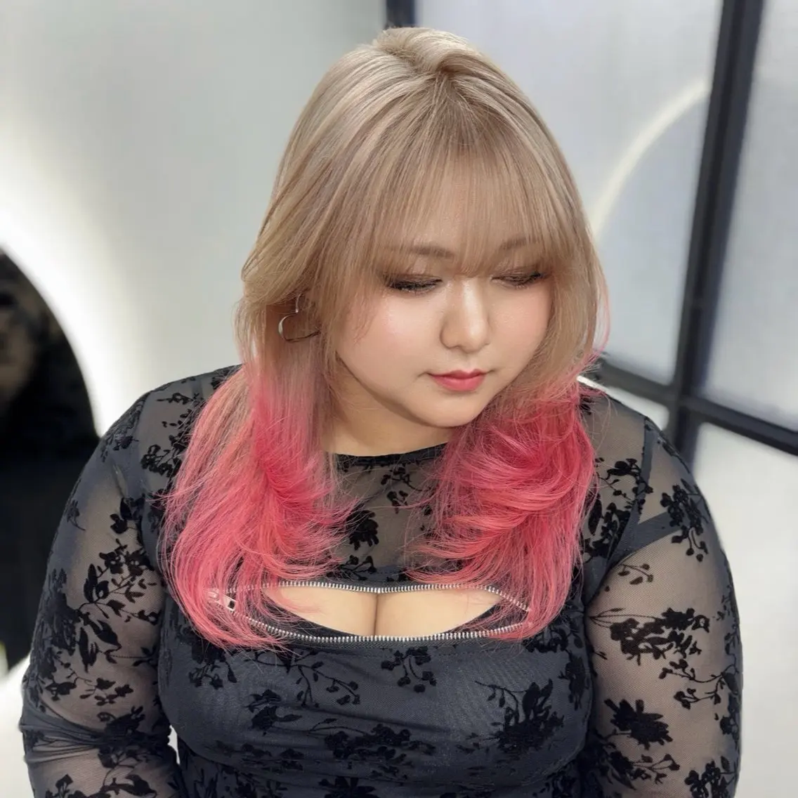 ロング カラー ヘアカラー Ren. 🦋デザインカラーのヘアスタイル
