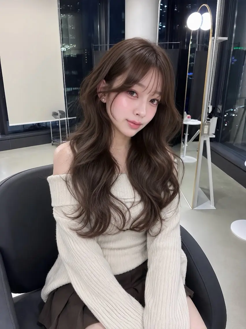 ロング カラー ブリーチ 透明感カラー イルミナカラー ヘアカラー ワンホン🇨🇳 トレンド/YURIのヘアスタイル