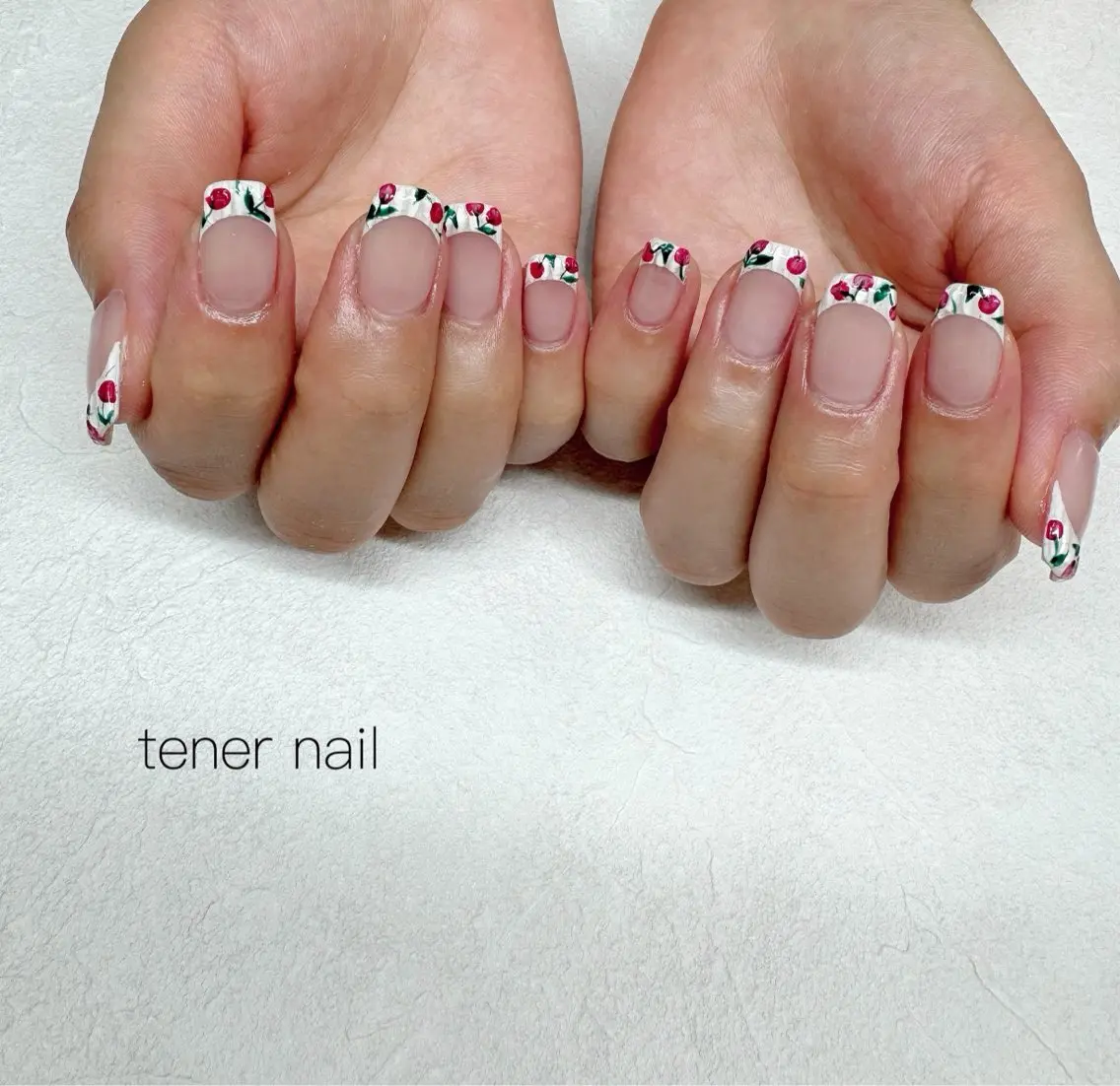 ネイル フレンチネイル ハンドネイル テネルネイル tener nailのネイルデザイン
