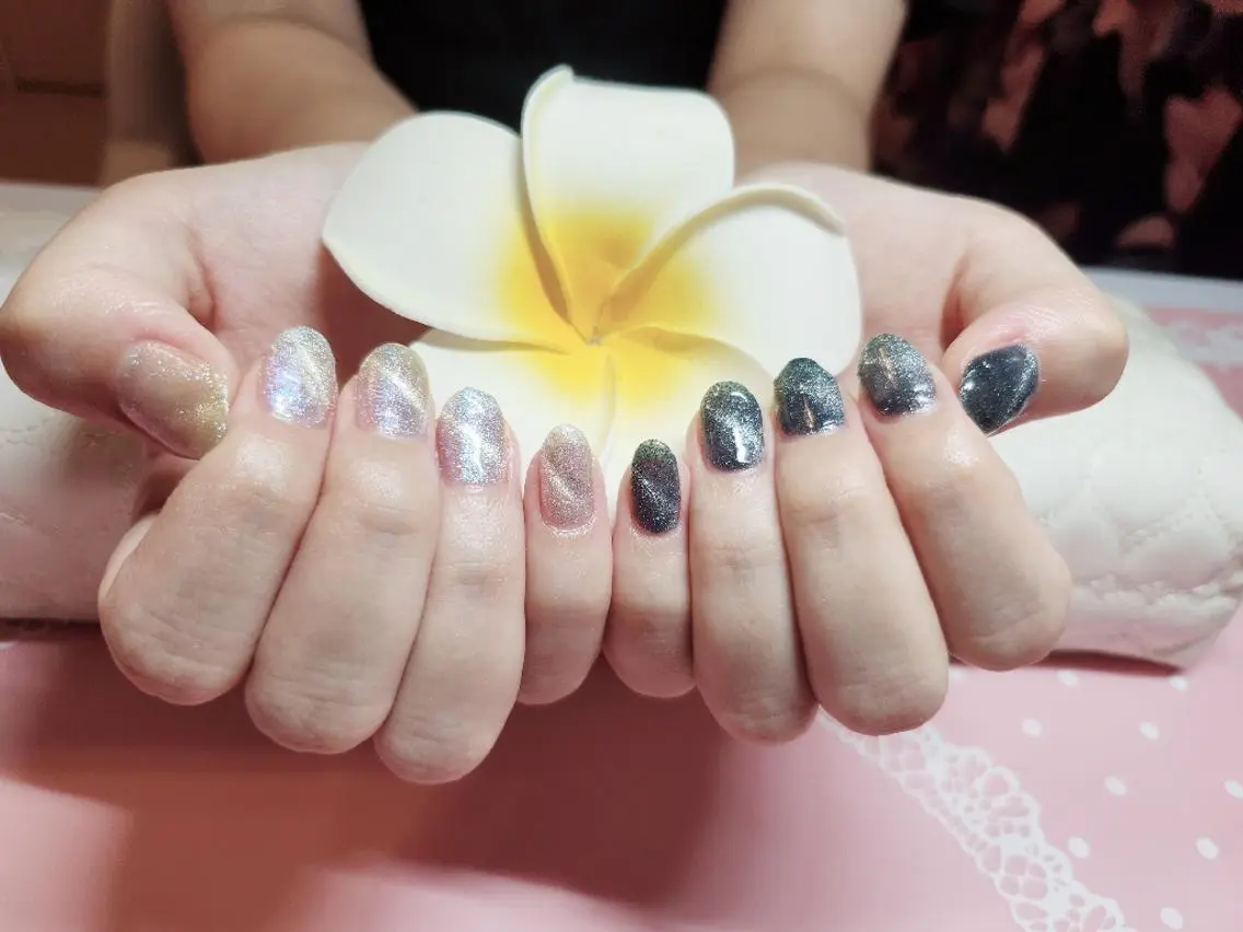 ネイル マグネットネイル ハンドネイル nail salon Luanaのネイルデザイン