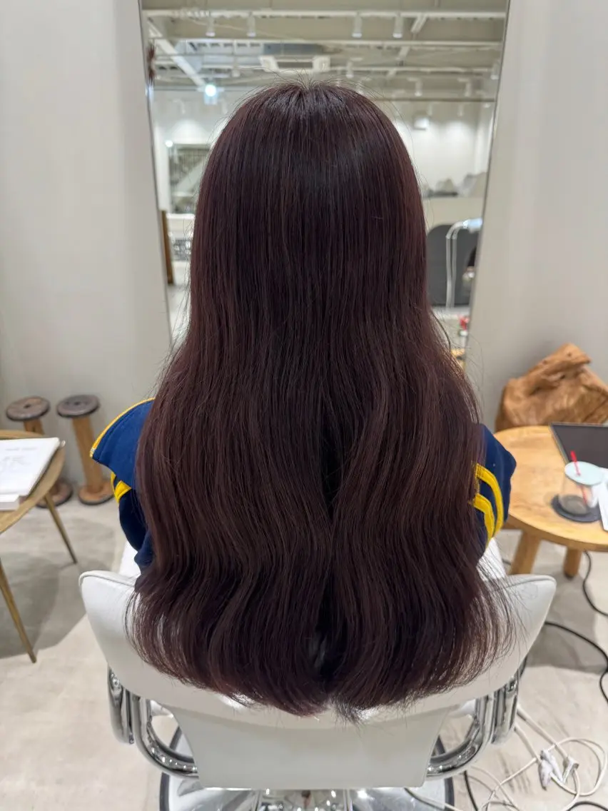 カラー ブラウンカラー ラベンダーカラー 本田 実可子のヘアスタイル