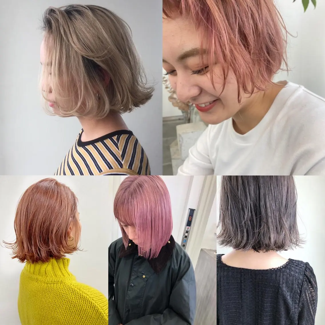 ショート アッシュ ピンクラベンダー ヘアカラー トリートメント 小澤大輔 YOLO hairのヘアスタイル