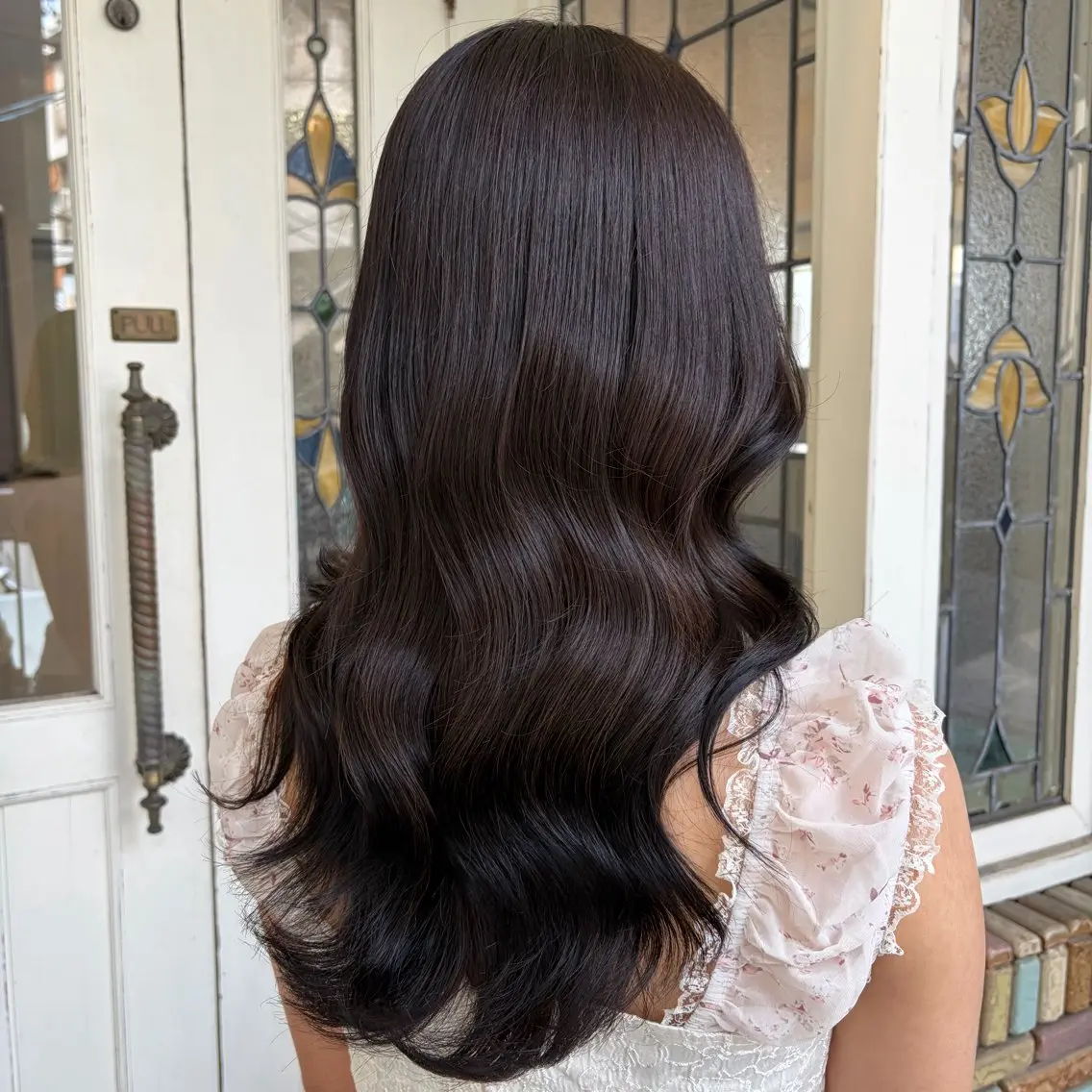 セミロング カット ヘアカラー 【艶髪カラー】 omiのヘアスタイル