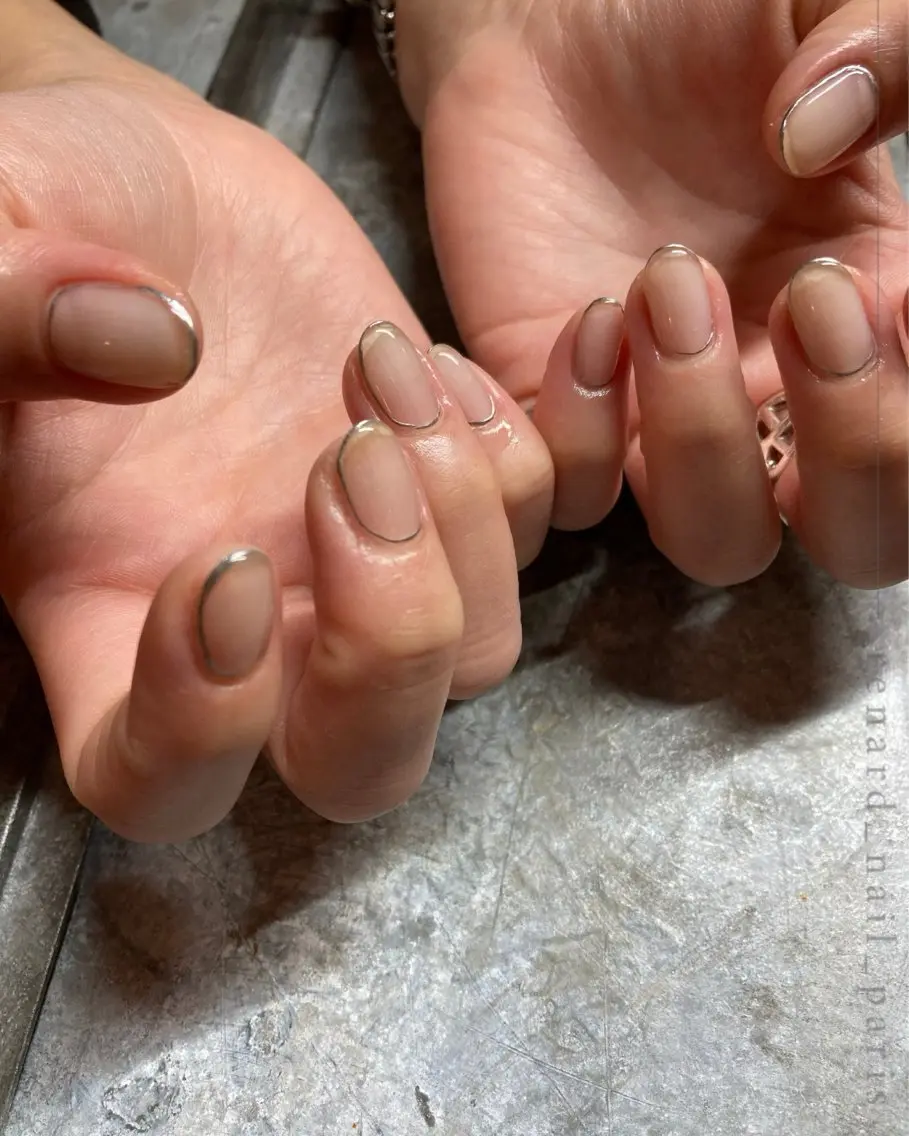 【💅🏼ハンド】シンプルアート🫧初回他店様オフ代無料の写真