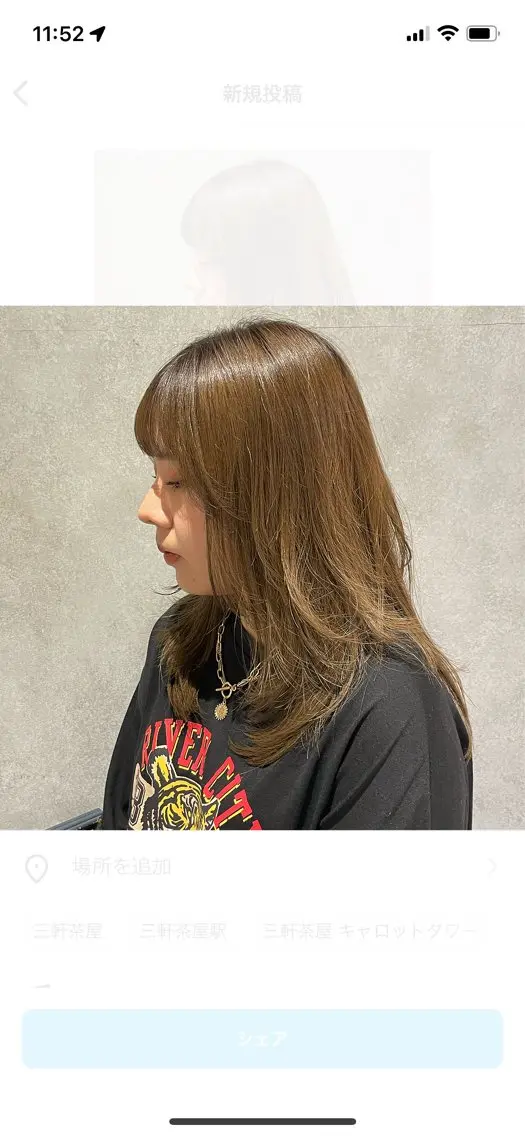 セミロング カラー レイヤーカット カット ヘアカラー yumemiレイヤー ‎✴︎ 透明感カラーのヘアスタイル
