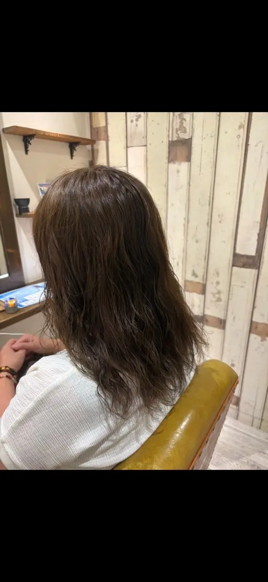 カラー パーマ Tie リナのヘアスタイル
