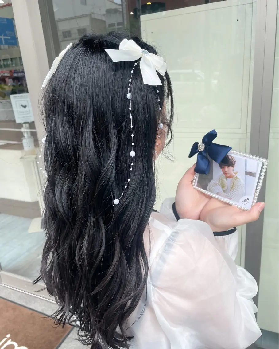コンサート前ヘアアレンジ🫧の写真