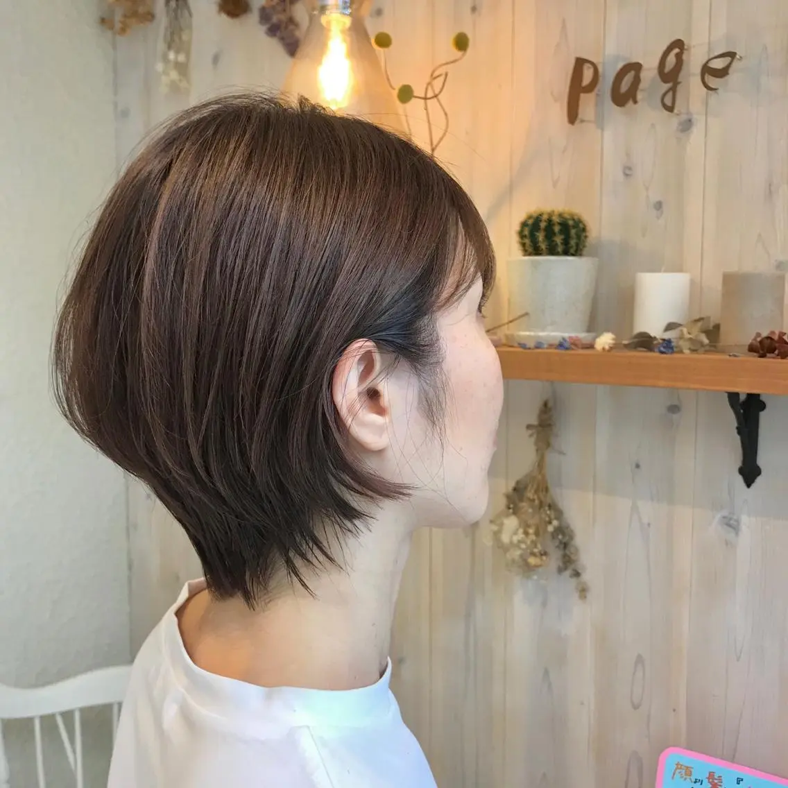 ショート ハンサムショート ショートヘア 透明感カラー/ 寺田千雅子のヘアスタイル