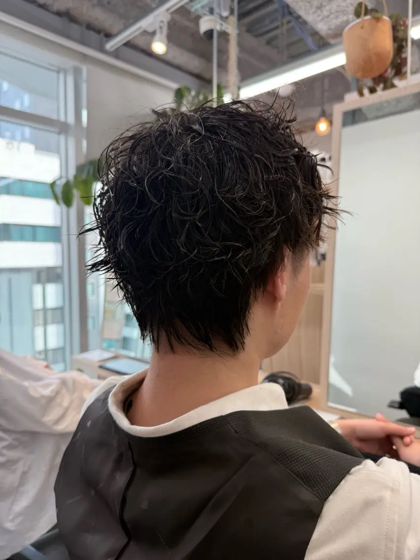 【メンズ限定】カット＋パーマ＋マイクロバブルの写真
