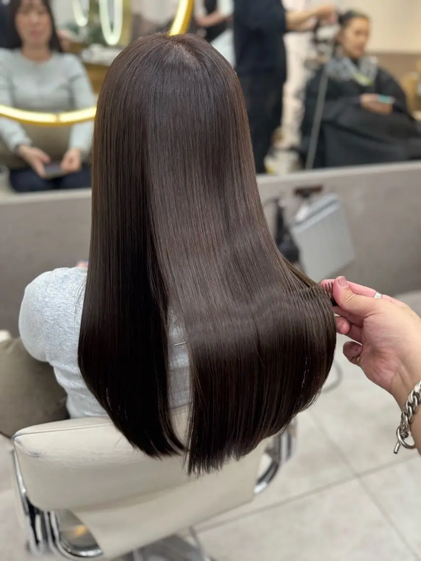 セミロング カット ヘアカラー トリートメント 赤み消し/髪質改善 似合わせカット/渡邉のヘアスタイル