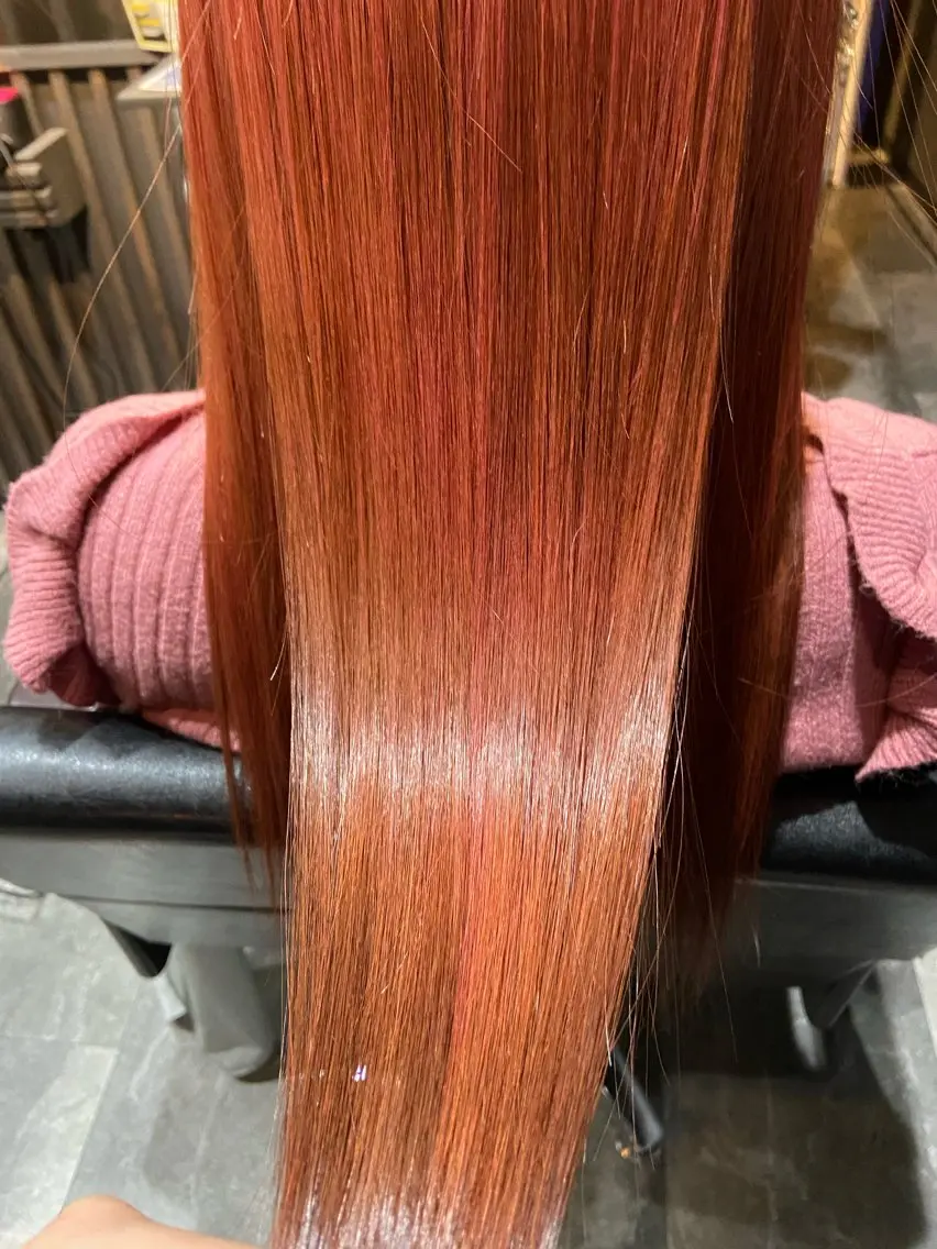 ミディアム カラー ベージュカラー ピンクカラー ピンクベージュ 学生 ヘアカラー トリートメント 田中 就のヘアスタイル