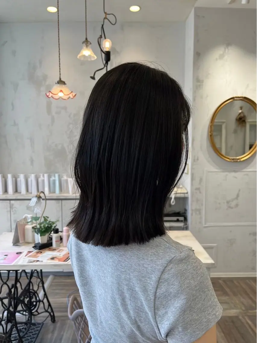 セミロング 森本 朝香のヘアスタイル