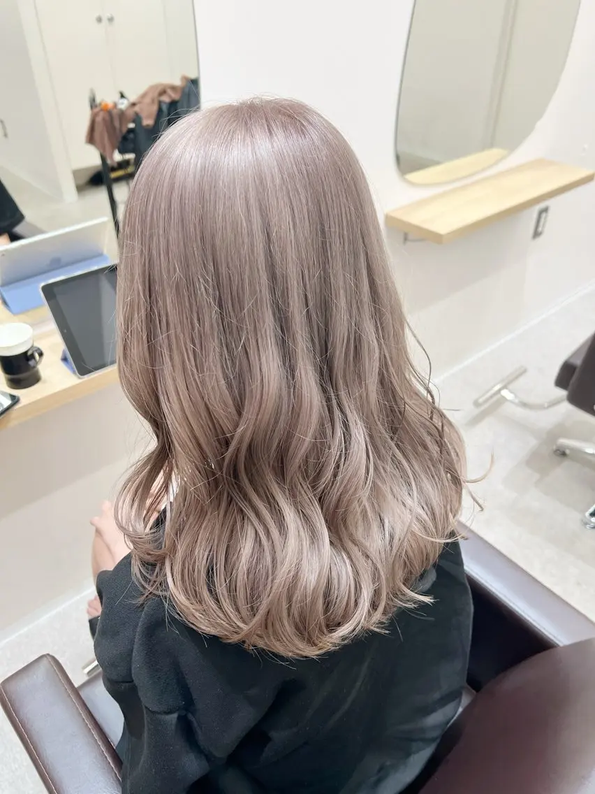 ロング カラー ヘアカラー トリートメント 透明感/ダブルカラー 🦋TOMOKA🦋のヘアスタイル