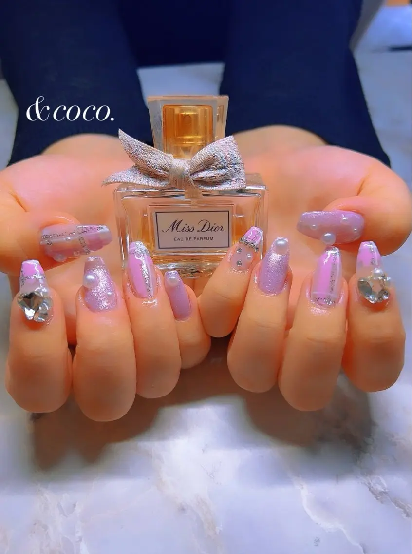 ネイル 長さ出し ＆ coco.のネイルデザイン