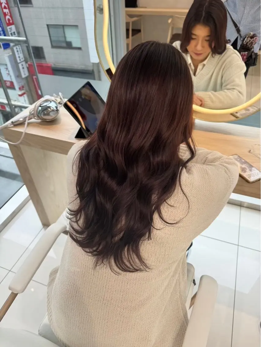 ロング カラー ヘアカラー 🫧透明感 × 艶髪カラー🫧このかのヘアスタイル