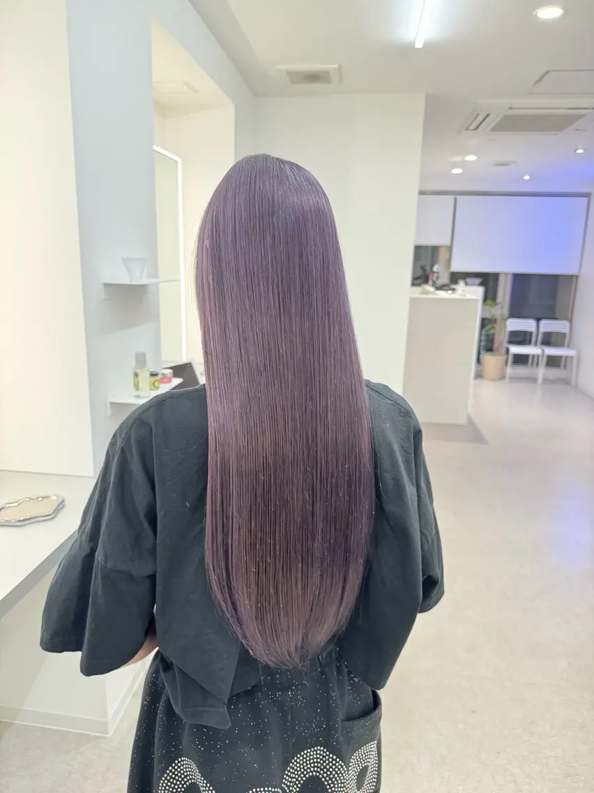ロング カラー ブリーチ/艶カラー 💎koharu💎のヘアスタイル