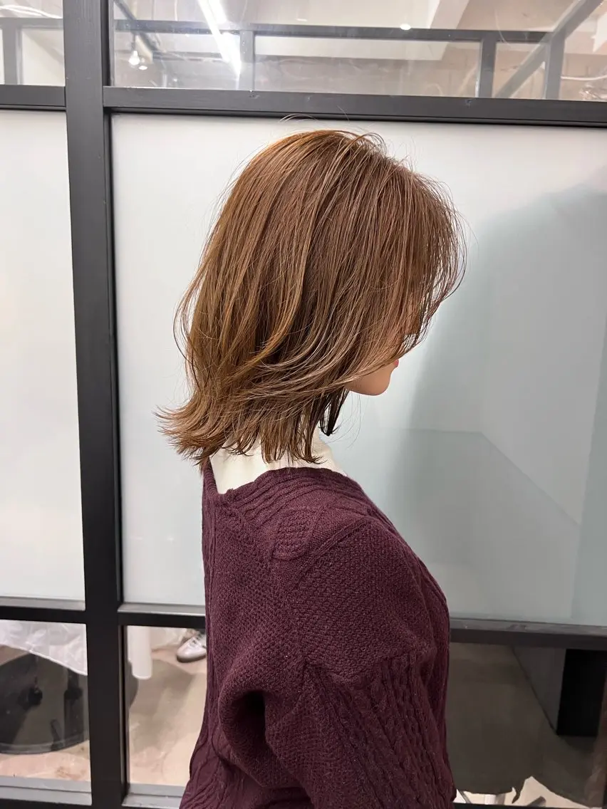 ミディアム 井尻 將太のヘアスタイル