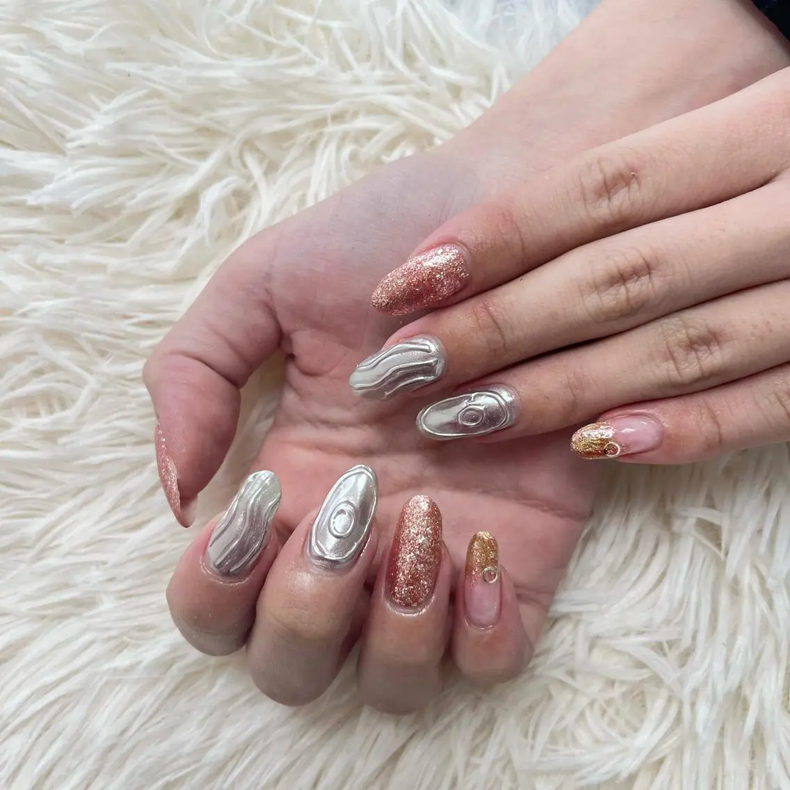 ☁ 定額デザイン 𓂃 ハンドネイル×フットネイルセット 8800円 🫶の写真