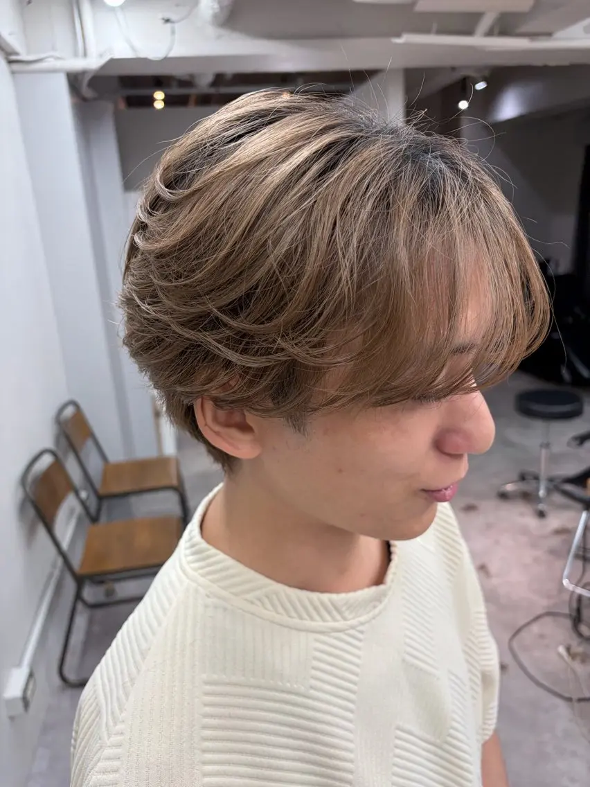 ヘアアレンジ メンズ カラー/ブリーチ モデル募集⭐️龍侑のヘアスタイル