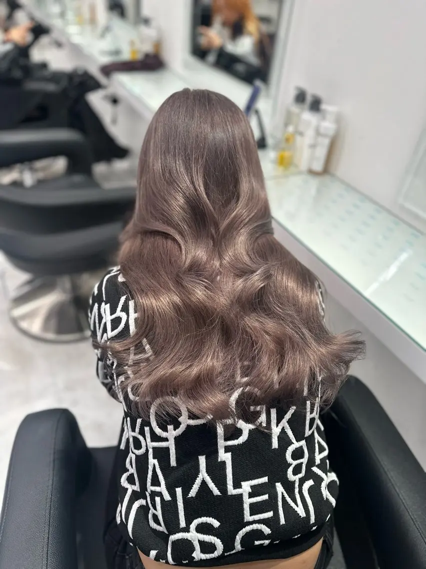 セミロング カラー パーマ ヘアアレンジ メンズ ヘアカラー ♡ 𝐑𝐈𝐎♡のヘアスタイル