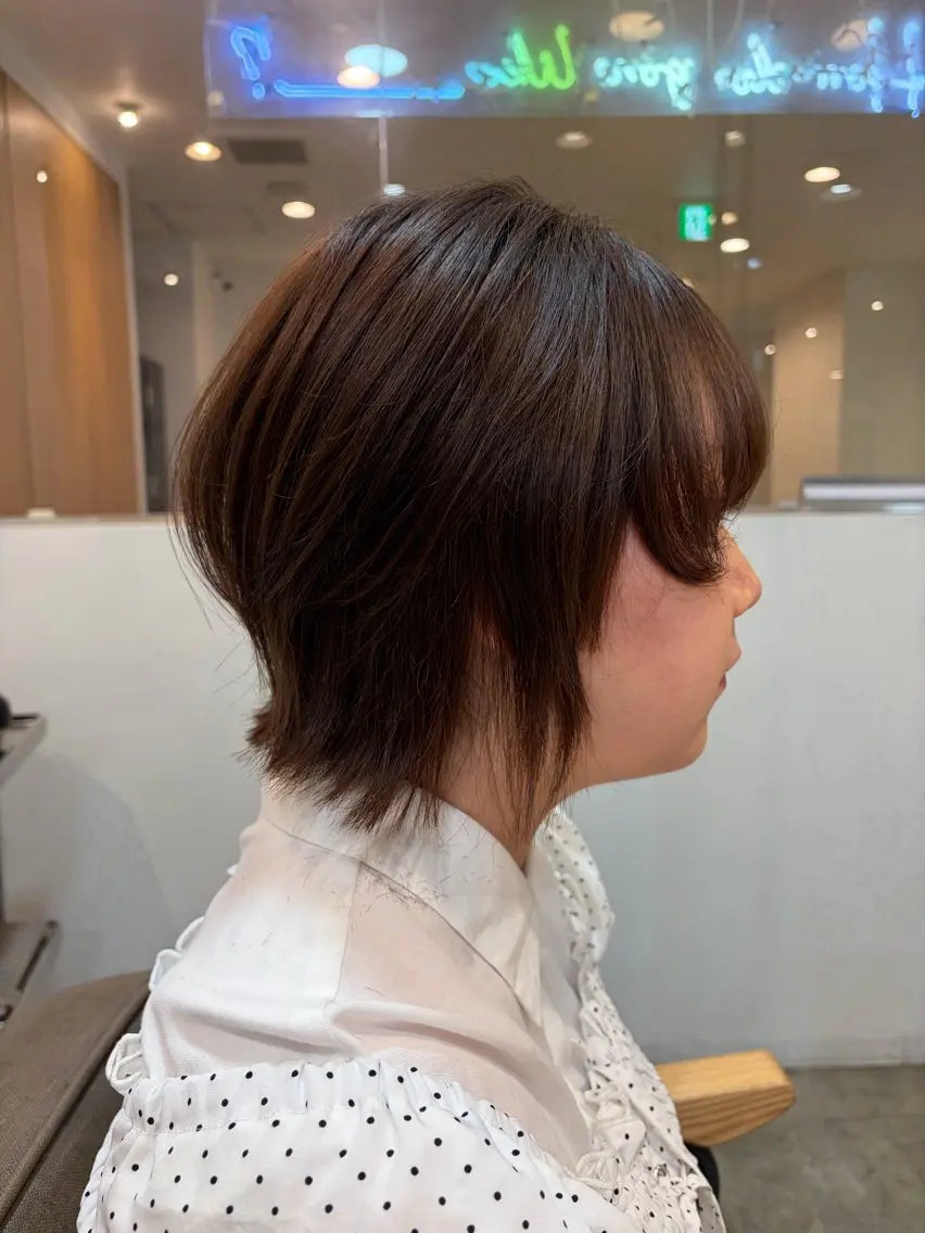 ショート ボブ レイヤーカット hair brace 智之のヘアスタイル