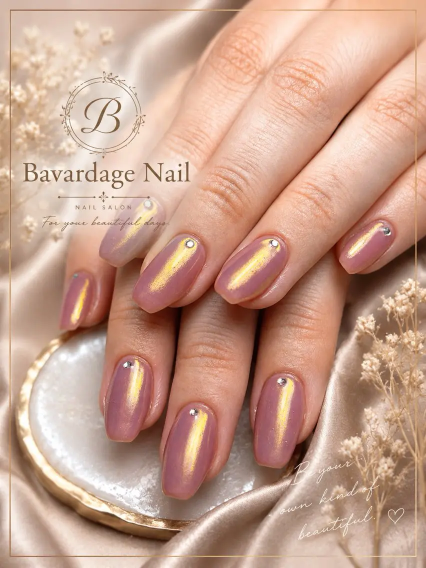 ネイル オーロラネイル ハンドネイル Bavardage Nailのネイルデザイン