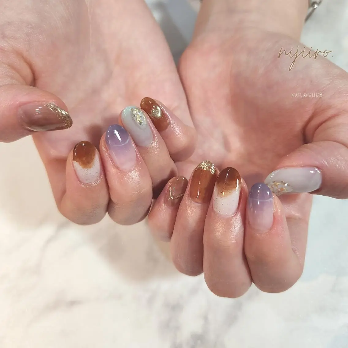 ネイル ハンドネイル nijiiro🌈 サトウのネイルデザイン