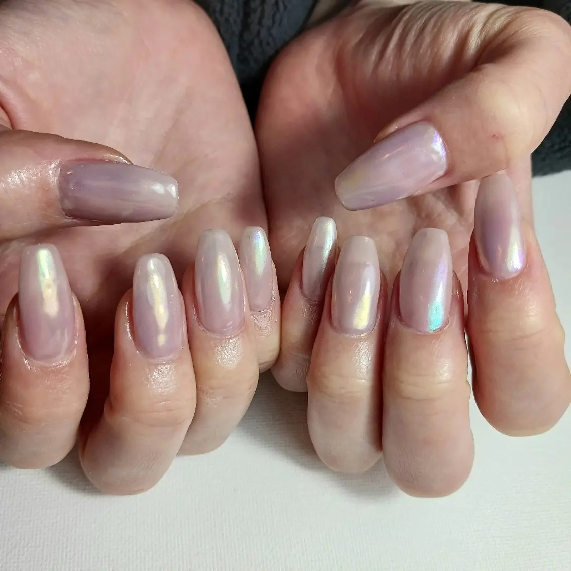 ネイル オーロラネイル ジェルネイル 持ち込み オフィスネイル ワンカラーネイル ハンドネイル owlnail /持込みデザイン専門のネイルデザイン