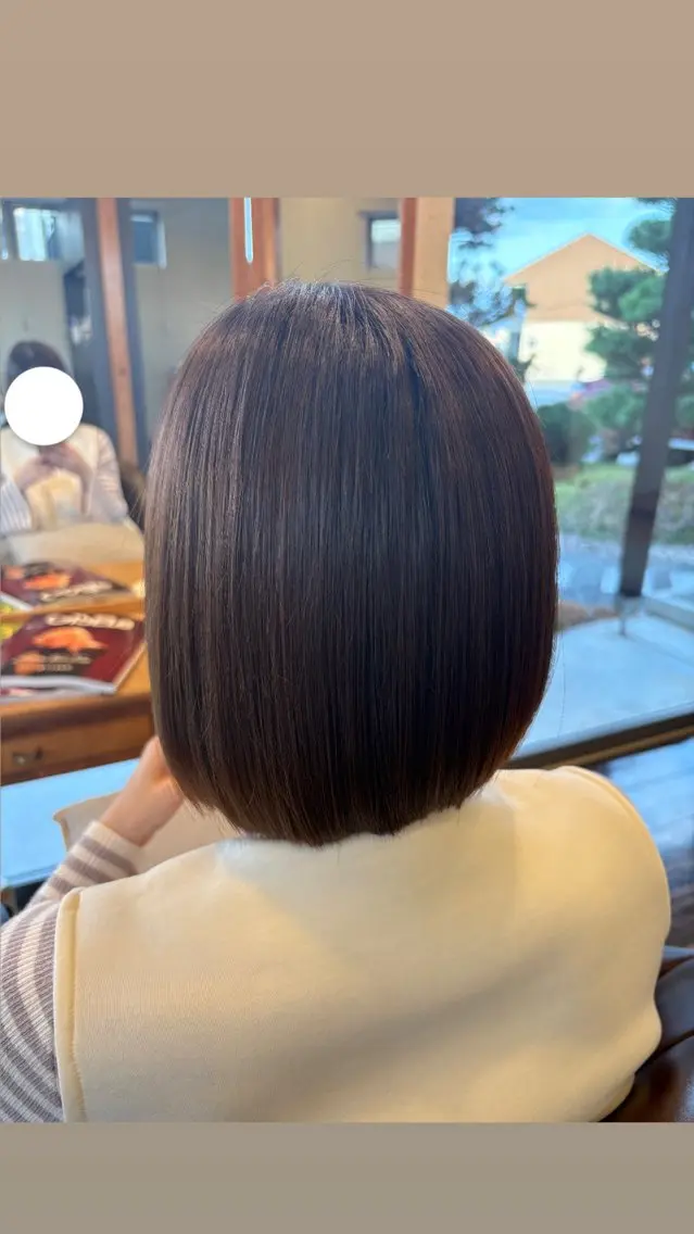 縮毛矯正 トリートメント 打井 玲奈のヘアスタイル