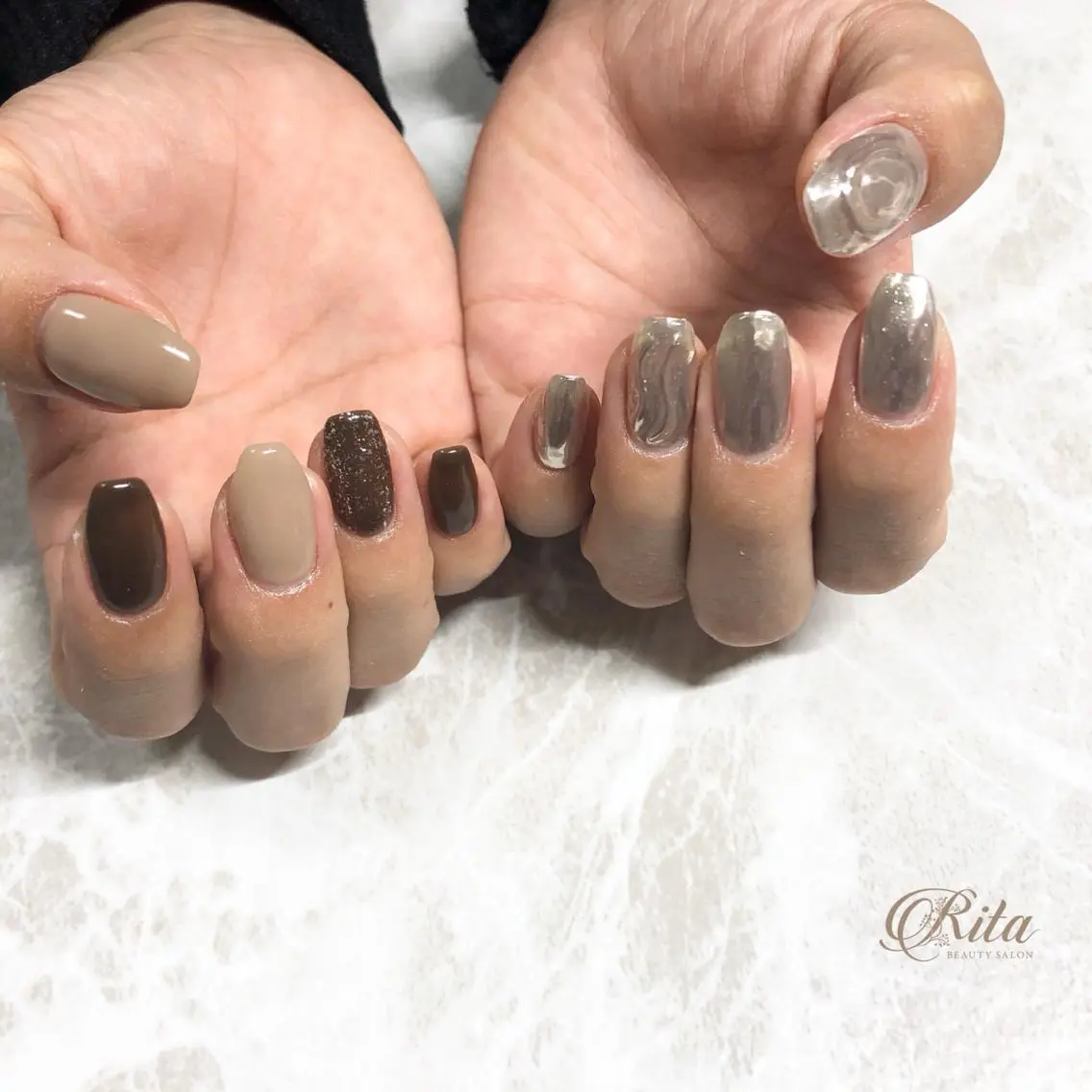 ネイル アートネイル salon de fika【中崎町】のネイルデザイン