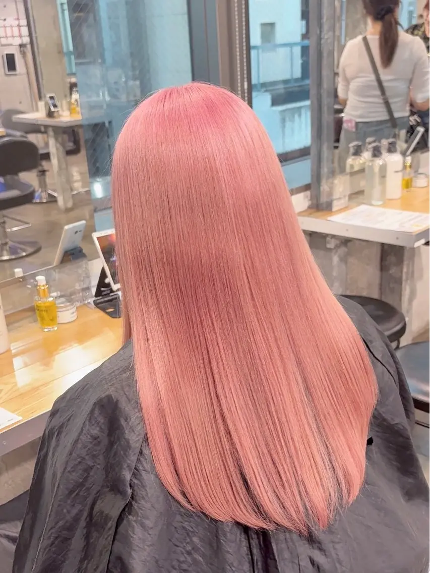 ロング ヘアカラー naami🖤透明感 ×ちゅるん艶髪🎀のヘアスタイル