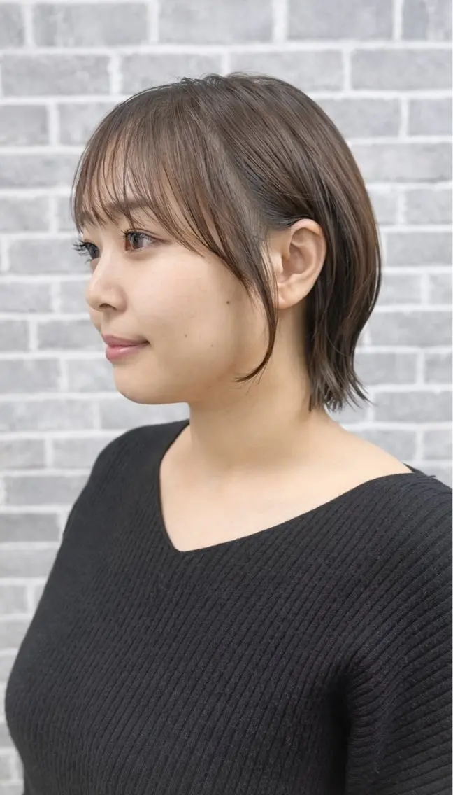 ショート ボブレイヤー ボブ レイヤーカット カット トリートメント Noyヨシモト ヒロトのヘアスタイル