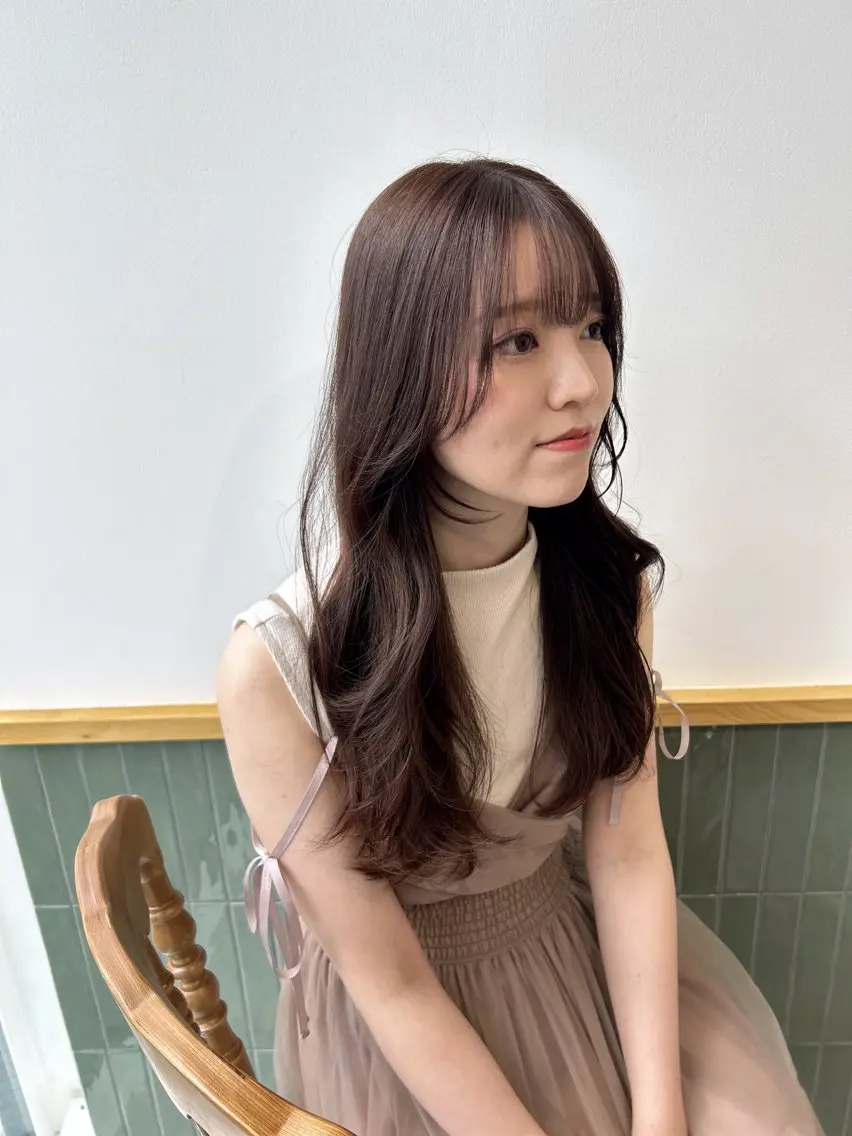 ミディアム カラー ヘアアレンジ カット ヘアカラー トリートメント 【代表】 たき〜のヘアスタイル