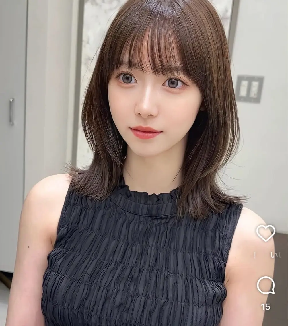 ミディアム 🎀ミディアムレイヤ ーカット🩰rioのヘアスタイル